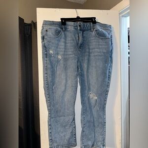 Crop Bombshell skinny jeans